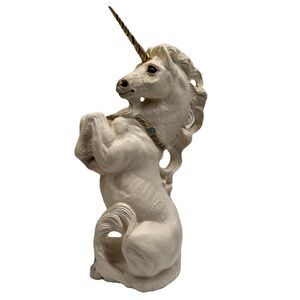 Windstone Editions Male Unicorn White, Retired 1989 Peña Vintage